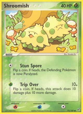 Shroomish 072  - Reverse Holofoil Deoxys - Common