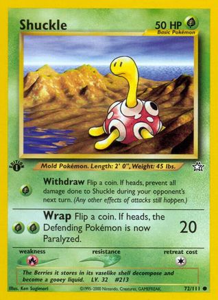 Shuckle 072  - 1st Edition Neo Genesis - Common