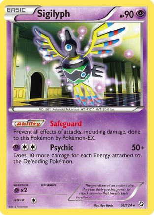 Sigilyph 052  - Holofoil Dragons Exalted - Holo Rare