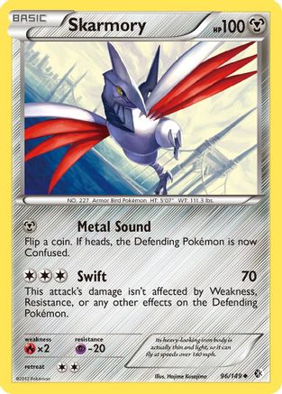 Skarmory (96)  Boundaries Crossed - Uncommon