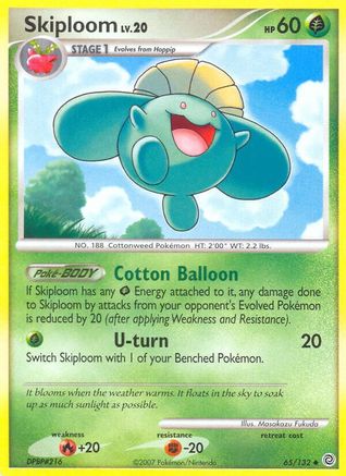 Skiploom  - Reverse Holofoil Secret Wonders - Uncommon