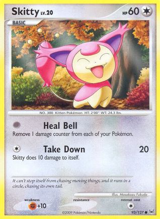 Skitty 093  - Reverse Holofoil Platinum - Common