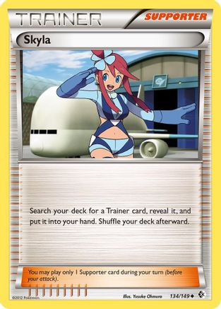 Skyla 134  - Reverse Holofoil Boundaries Crossed - Uncommon