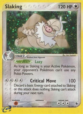Slaking  - Holofoil Ruby and Sapphire - Holo Rare