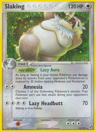 Slaking  - Reverse Holofoil Deoxys - Holo Rare