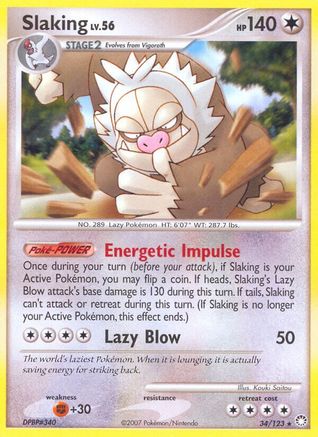 Slaking  - Reverse Holofoil Mysterious Treasures - Rare