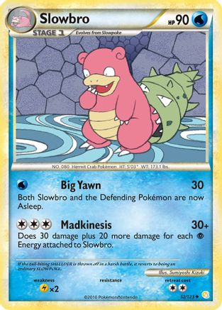 Slowbro 052  - Reverse Holofoil HeartGold SoulSilver - Uncommon