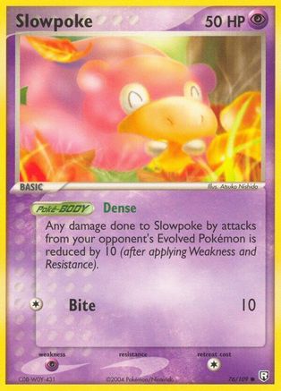 Slowpoke 076  - Reverse Holofoil Team Rocket Returns - Common