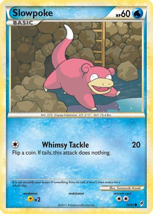 Slowpoke 070  - Reverse Holofoil Call of Legends - Common