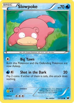 Slowpoke 023  - Reverse Holofoil Dark Explorers - Common