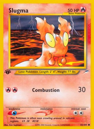 Slugma 082  - 1st Edition Neo Destiny - Common