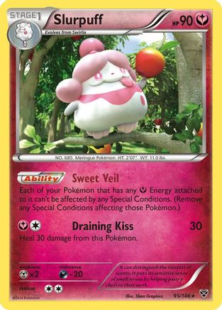 Slurpuff 095  - Holofoil XY Base Set - Holo Rare