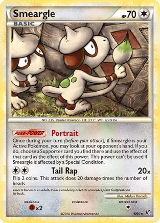 Smeargle 008  - Holofoil Undaunted - Holo Rare