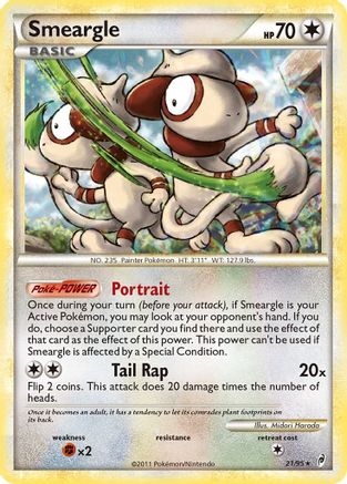 Smeargle  - Reverse Holofoil Call of Legends - Holo Rare