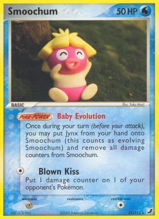 Smoochum  - Reverse Holofoil Unseen Forces - Rare
