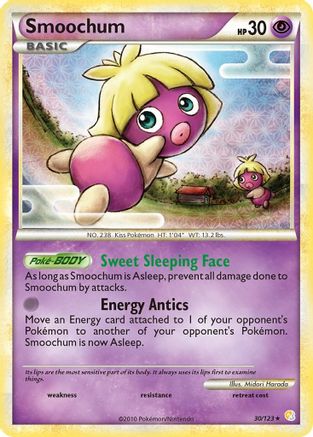 Smoochum 030  HeartGold SoulSilver - Rare