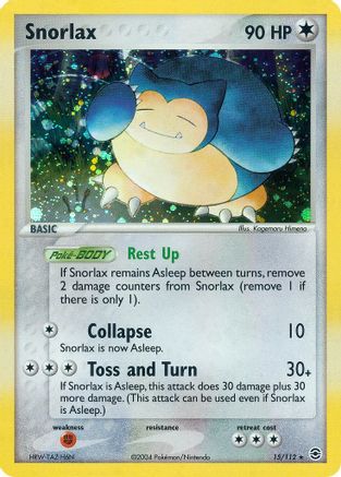 Snorlax  - Reverse Holofoil FireRed & LeafGreen - Holo Rare