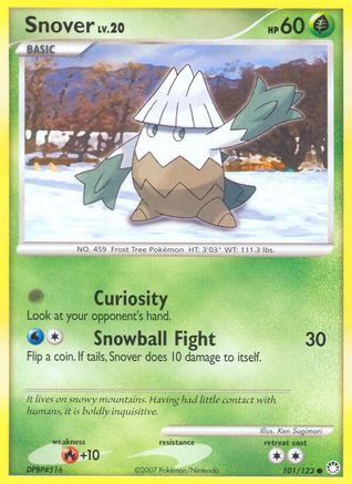 Snover/123  - Reverse Holofoil Mysterious Treasures - Common