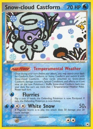 Snow-cloud Castform  Hidden Legends - Rare