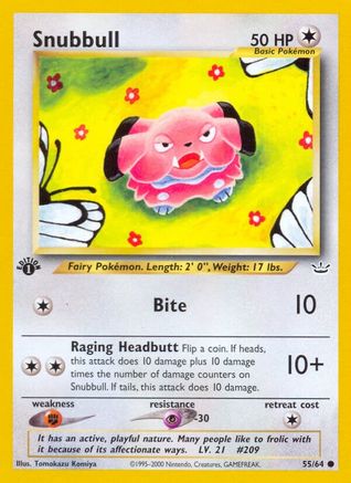 Snubbull 055  - 1st Edition Neo Revelation - Common