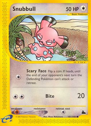 Snubbull  - Reverse Holofoil Skyridge - Common