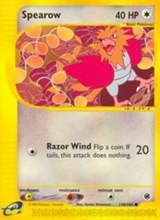 Spearow  - Reverse Holofoil Expedition - Common