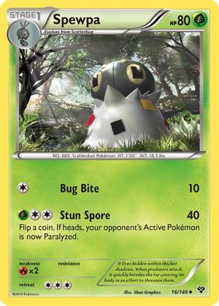 Spewpa  - Reverse Holofoil XY Base Set - Uncommon