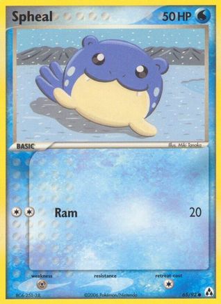 Spheal 065  - Reverse Holofoil Legend Maker - Common