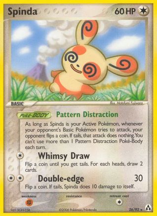 Spinda  - Reverse Holofoil Legend Maker - Rare