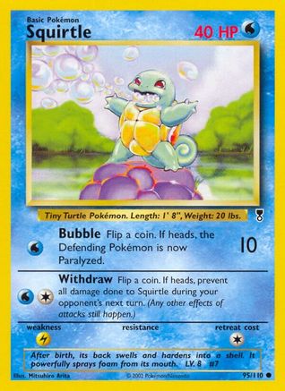 Squirtle 095  - Reverse Holofoil Legendary Collection - Common