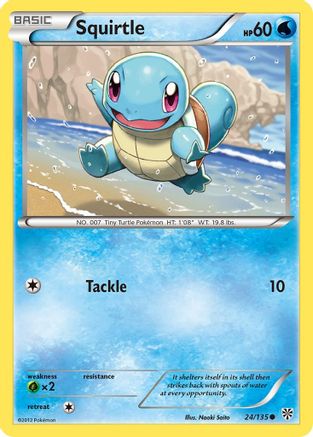 Squirtle 024  Plasma Storm - Common