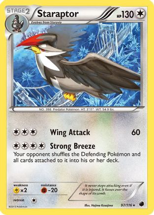 Staraptor  - Reverse Holofoil Plasma Freeze - Rare