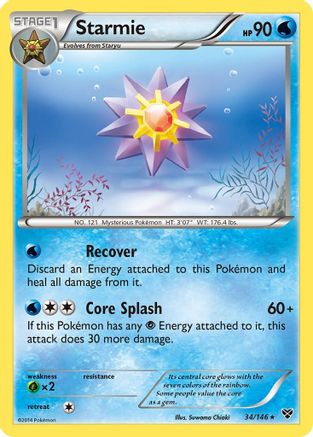 Starmie  - Reverse Holofoil XY Base Set - Rare