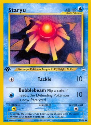 Staryu 056  - 1st Edition Neo Revelation - Common