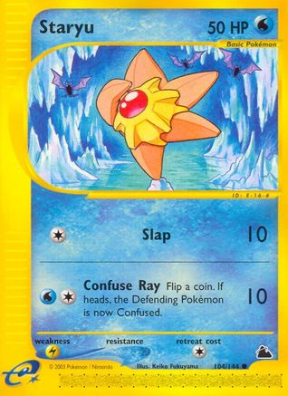 Staryu (104)  - Reverse Holofoil Skyridge - Common