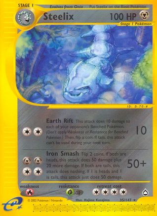 Steelix  - Reverse Holofoil Aquapolis - Rare