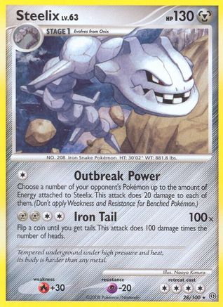 Steelix  - Reverse Holofoil Stormfront - Rare
