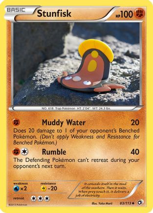 Stunfisk 083  Legendary Treasures - Uncommon
