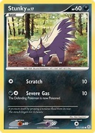 Stunky  - Reverse Holofoil Diamond and Pearl - Common