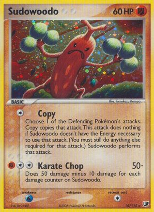Sudowoodo  - Holofoil Unseen Forces - Holo Rare
