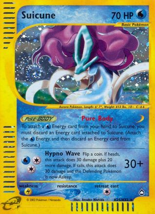 Suicune (H25)  - Holofoil Aquapolis - Holo Rare