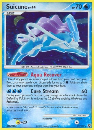 Suicune/132  - Holofoil Secret Wonders - Holo Rare