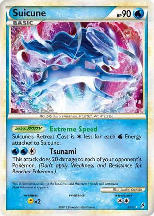 Suicune (Shiny)  - Holofoil Call of Legends - Shiny Holo Rare