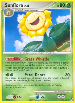 Sunflora  - Reverse Holofoil Secret Wonders - Rare
