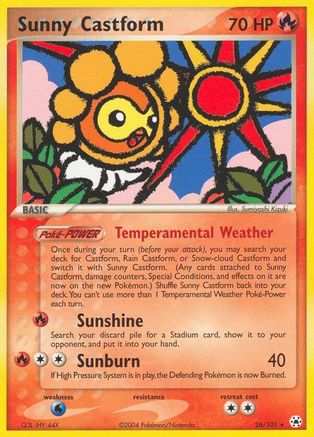 Sunny Castform  - Reverse Holofoil Hidden Legends - Rare