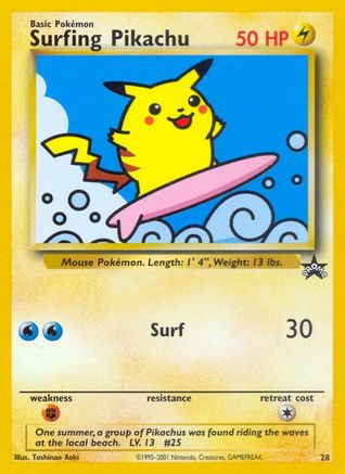 Surfing Pikachu 028  WoTC Promo - Promo