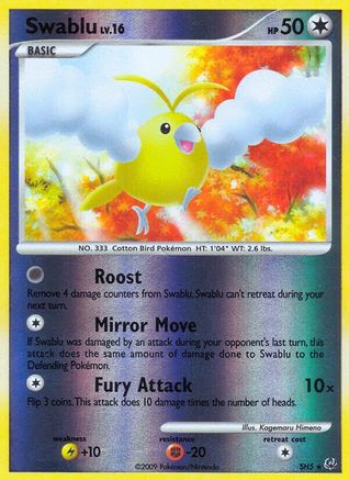 Swablu (Shiny)  - Reverse Holofoil Platinum - Shiny Holo Rare