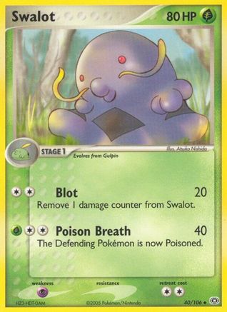 Swalot  - Reverse Holofoil Emerald - Uncommon