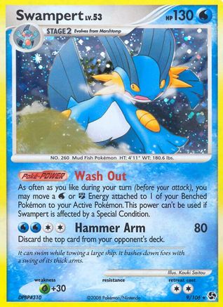 Swampert  - Reverse Holofoil Great Encounters - Holo Rare