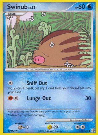 Swinub  - Reverse Holofoil Legends Awakened - Common